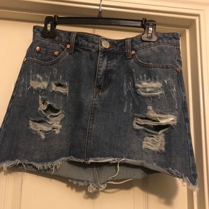 Boutique denim skirt